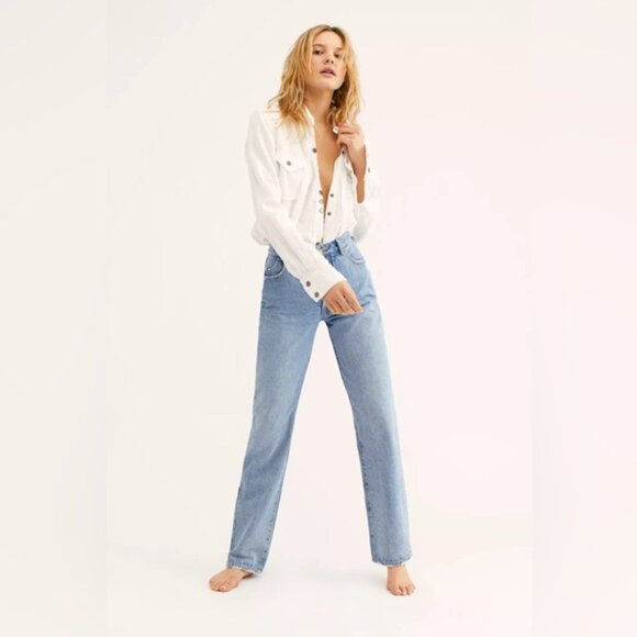 Rolla's Classic Straight Jeans High Rise Regular - Picture 1 of 8